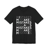 'Mistakes' Typography Black Tee