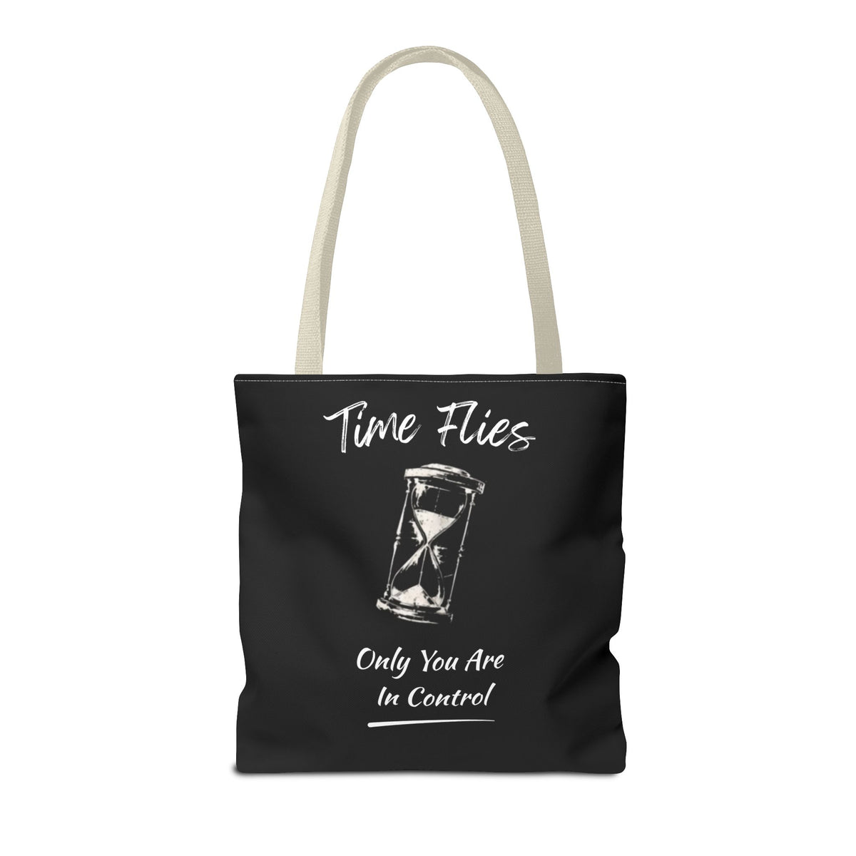 Time Flies Motivational Tote Bag