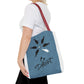Be Different Whale Tote Bag — Inspirational Ocean Animal Canvas Tote