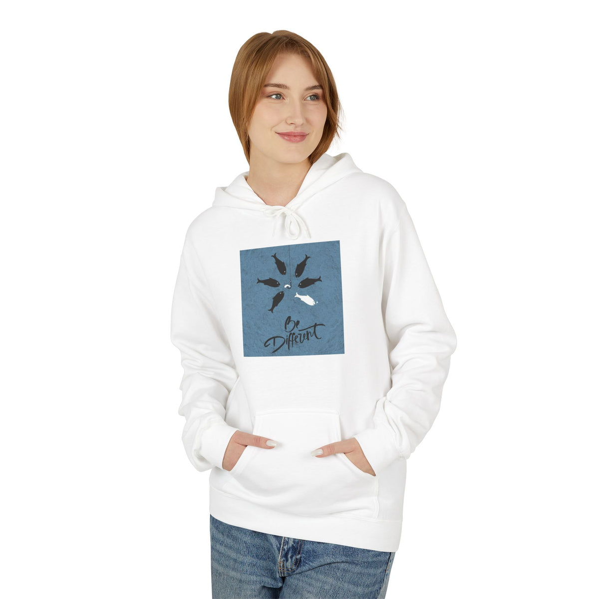 Be Different Motivational Hoodie — 'Thrive' Floral Graphic Pullover