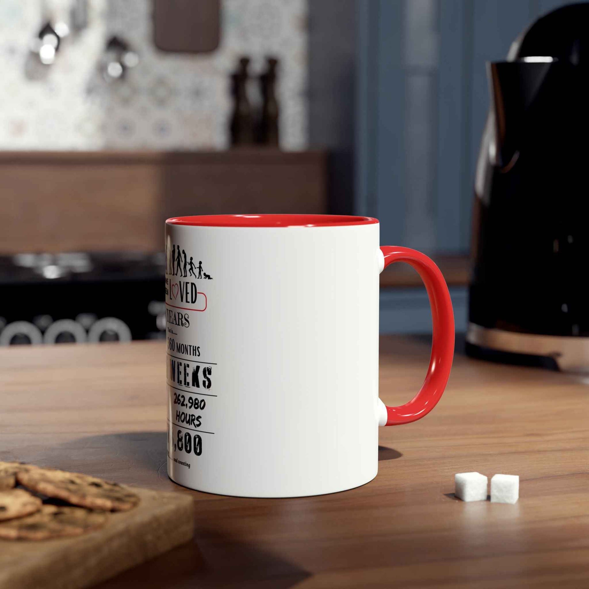 30th Birthday Two-Tone Coffee Mug, 11oz