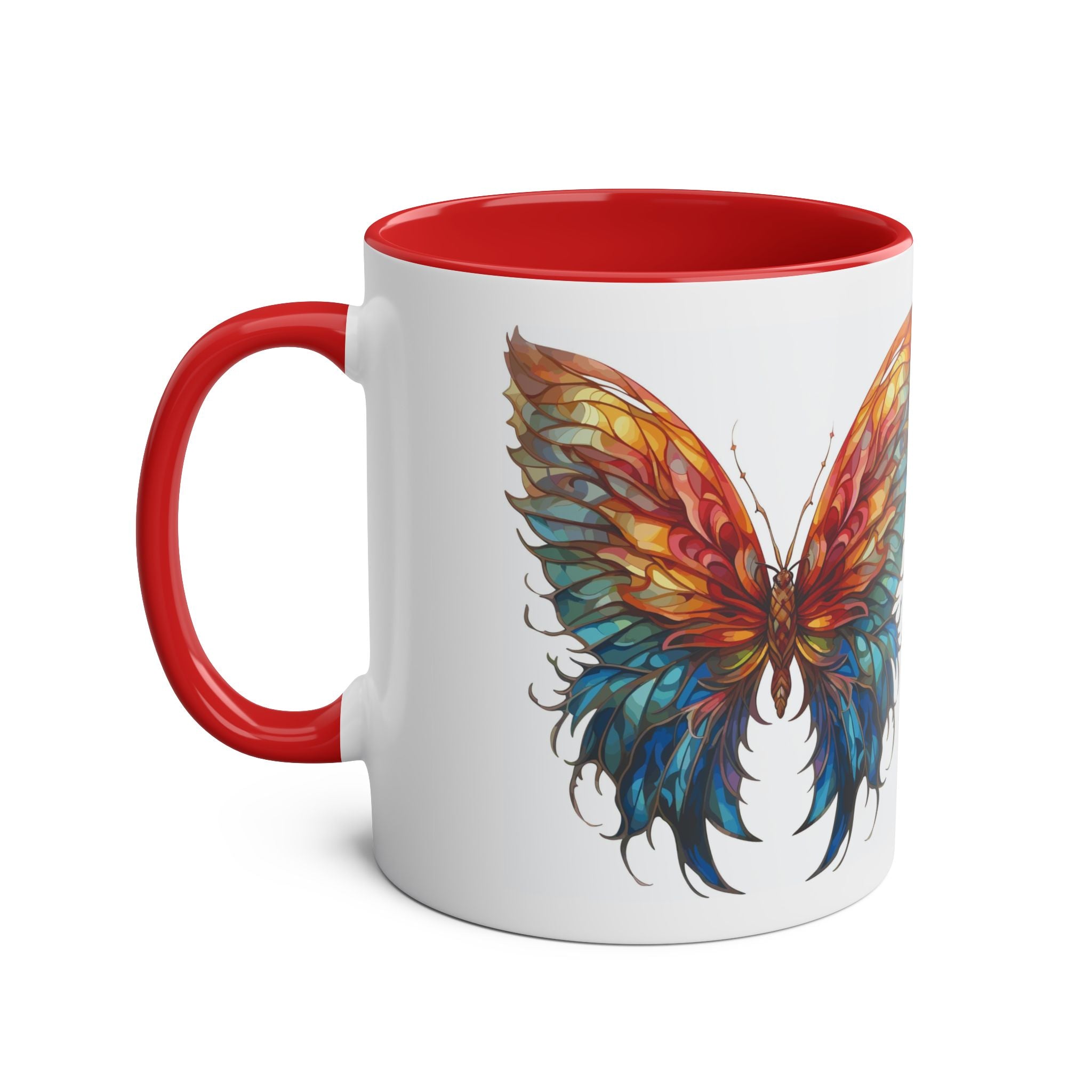 Butterfly Two-Tone Coffee Mug, Birthday Gift, 7 Colors