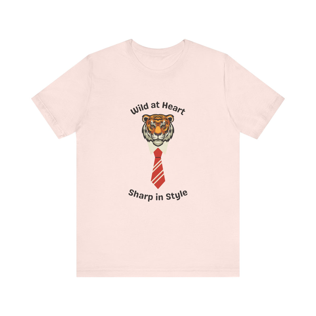 Wild at Heart Tiger Tee - Unisex Jersey Short Sleeve Shirt for Bold Style - Conscience Garment