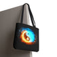 Fire and Ice Yin Yang Tote Bag
