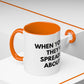 Funny Office Coffee Mug — “When You Excel They Will Spreadsheet About You” Accent Mug