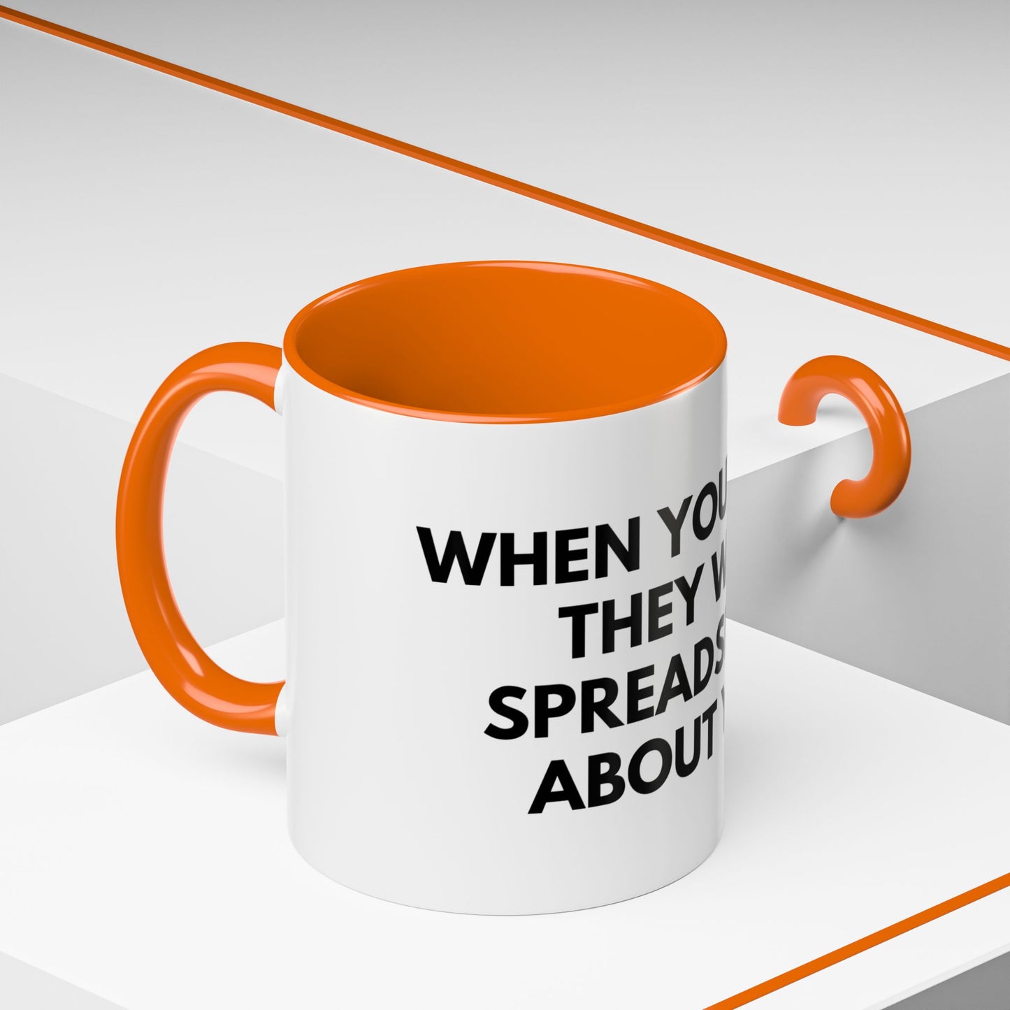 Funny Office Coffee Mug — “When You Excel They Will Spreadsheet About You” Accent Mug
