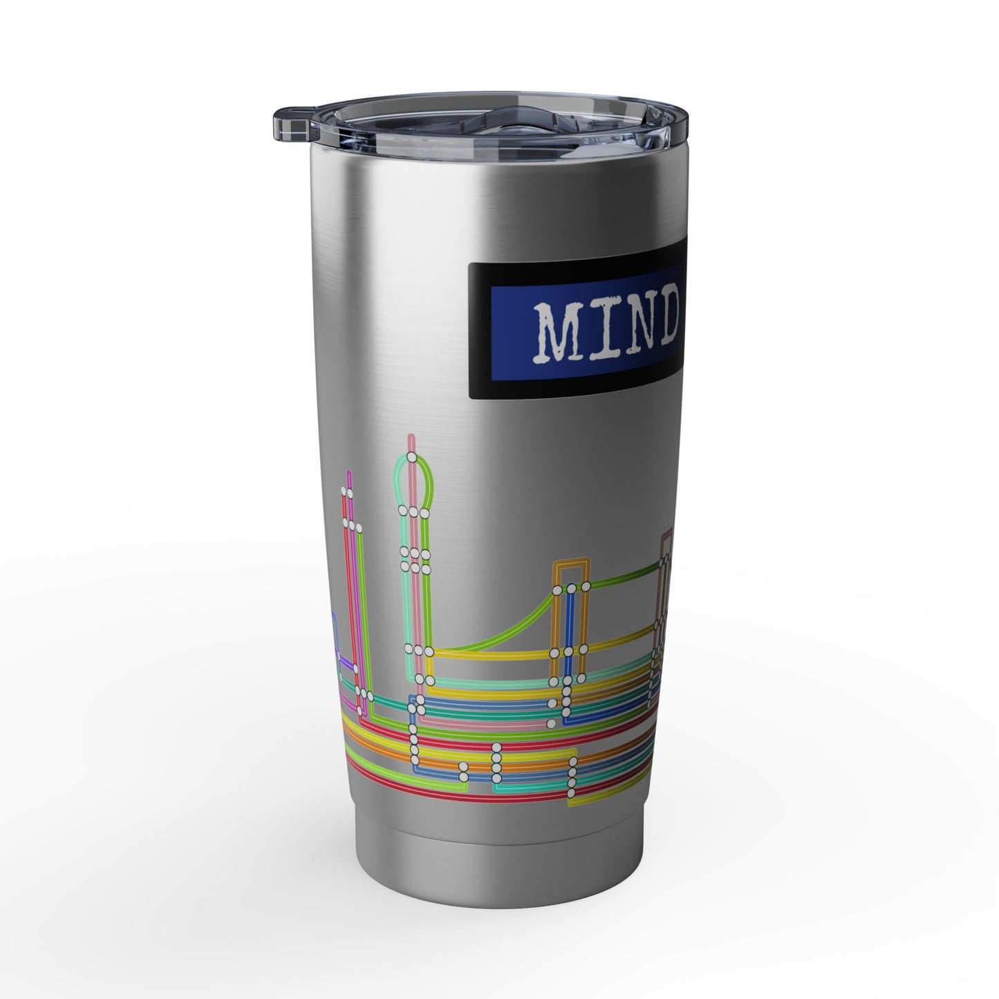 20oz Stainless Tumbler — Tube Line Landscape Mind the Gap Travel Cup