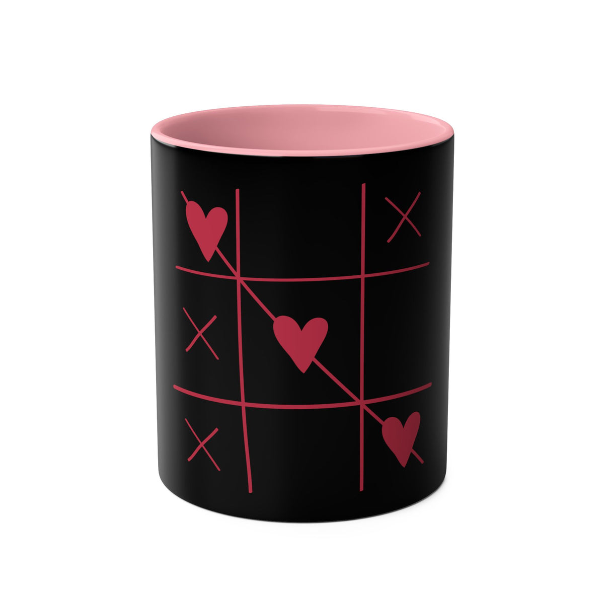 Hearts and Crosses Coffee Mug,  11oz - Conscience Garment