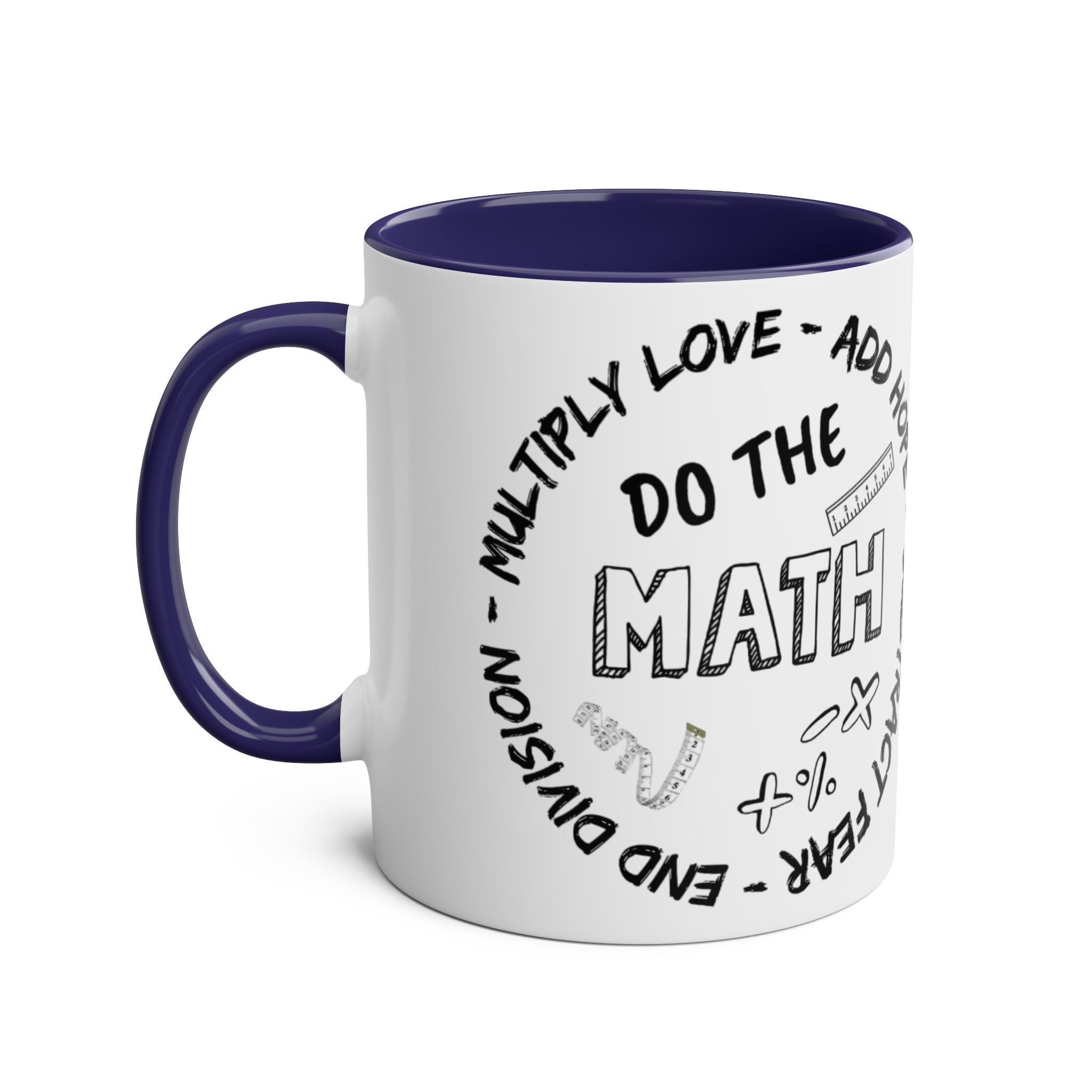 Do the Math Two-Tone Coffee Mug, Birthday Gift, 7 Colors