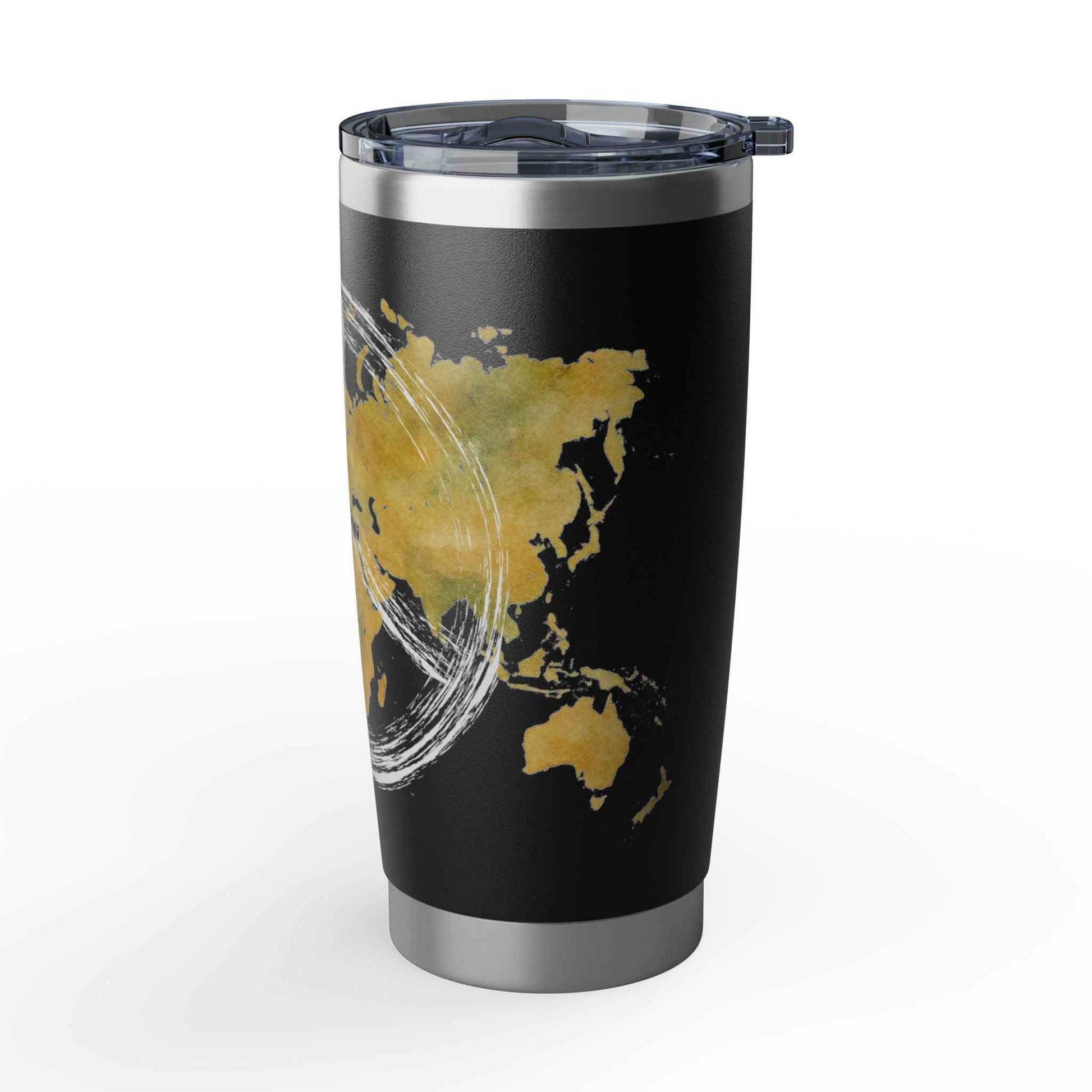 Travel Map 20oz Tumbler — 'Vagabond' World Peace Insulated Travel Mug