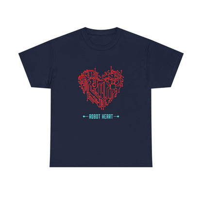 Tech Heart T-Shirt — 'Robot Heart' Circuit Board Graphic - Conscience Garment