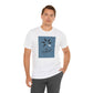 Be Different T-Shirt — Whale Graphic Tee (White on Blue)