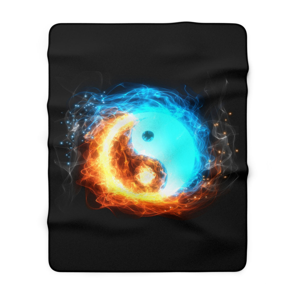 Yin Yang Sherpa Fleece Blanket – Spiritual Balance Gift