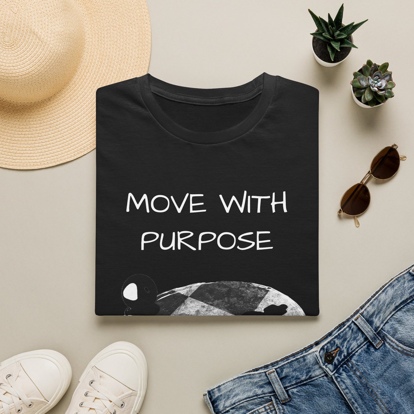 Chess Pawn 'Move With Purpose' T-Shirt