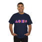 Geometric Design Unisex Heavy Cotton Tee - Perfect for Casual Wear, Graphic Tee, Trendy Shirt, Art Lover Gift, Everyday Comfort - Conscience Garment