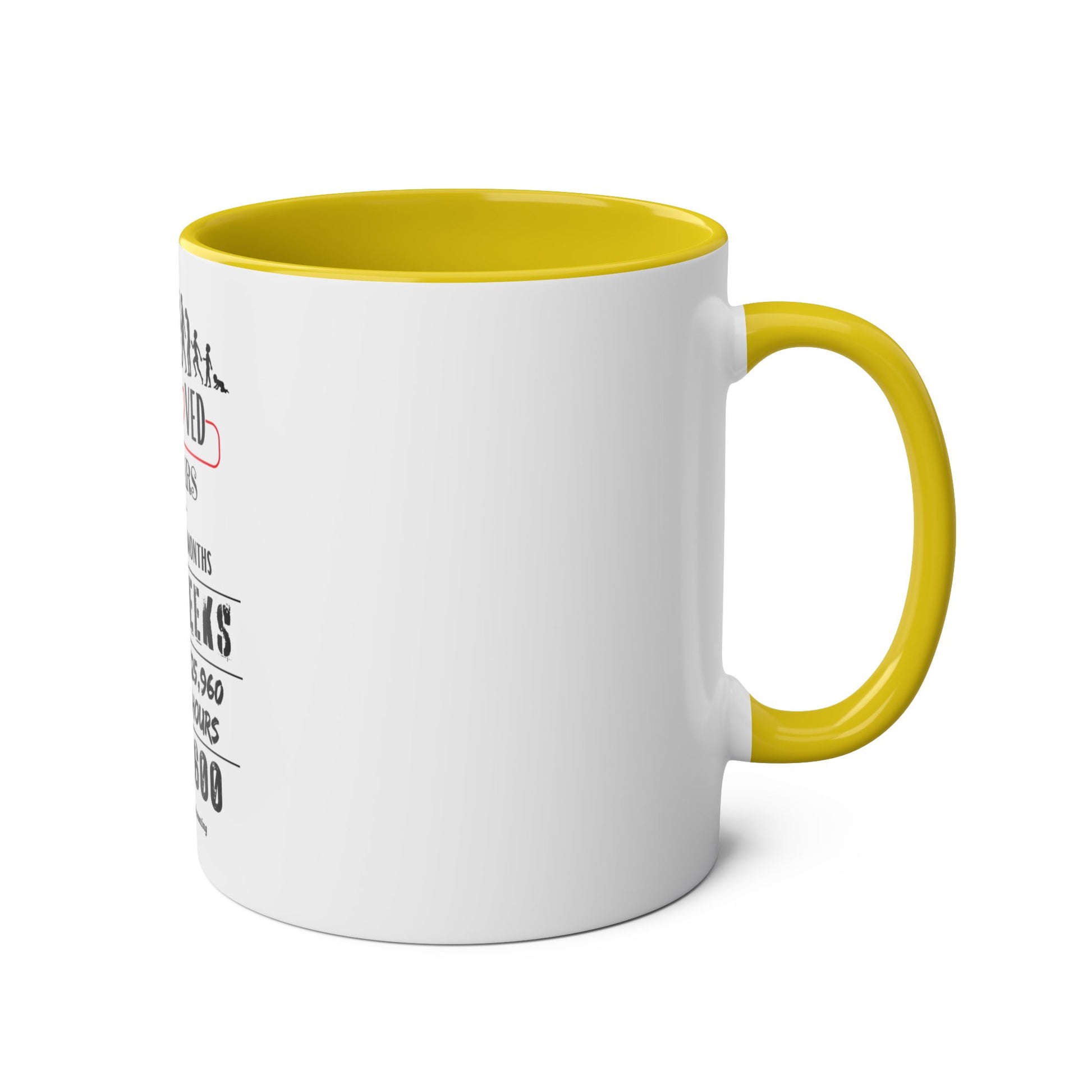60th Birthday Two-Tone Coffee Mug, 11oz - Conscience Garment