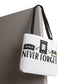 Retro Media 'Never Forget' Tote Bag — Vintage Cassette, VHS & Floppy Design