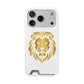 Lion Head Card Holder Phone Case — Gold Lion Wallet Phone Case