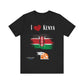 Kenya Love Unisex Jersey Tee - Celebrate Your Heritage! - Conscience Garment