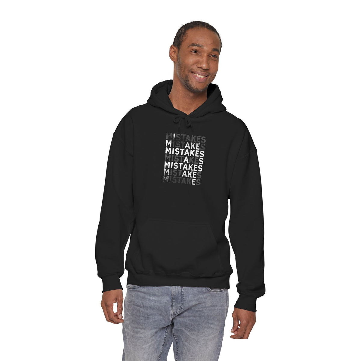 Mistakes Typography Hoodie – Inspirational Graphic Pullover