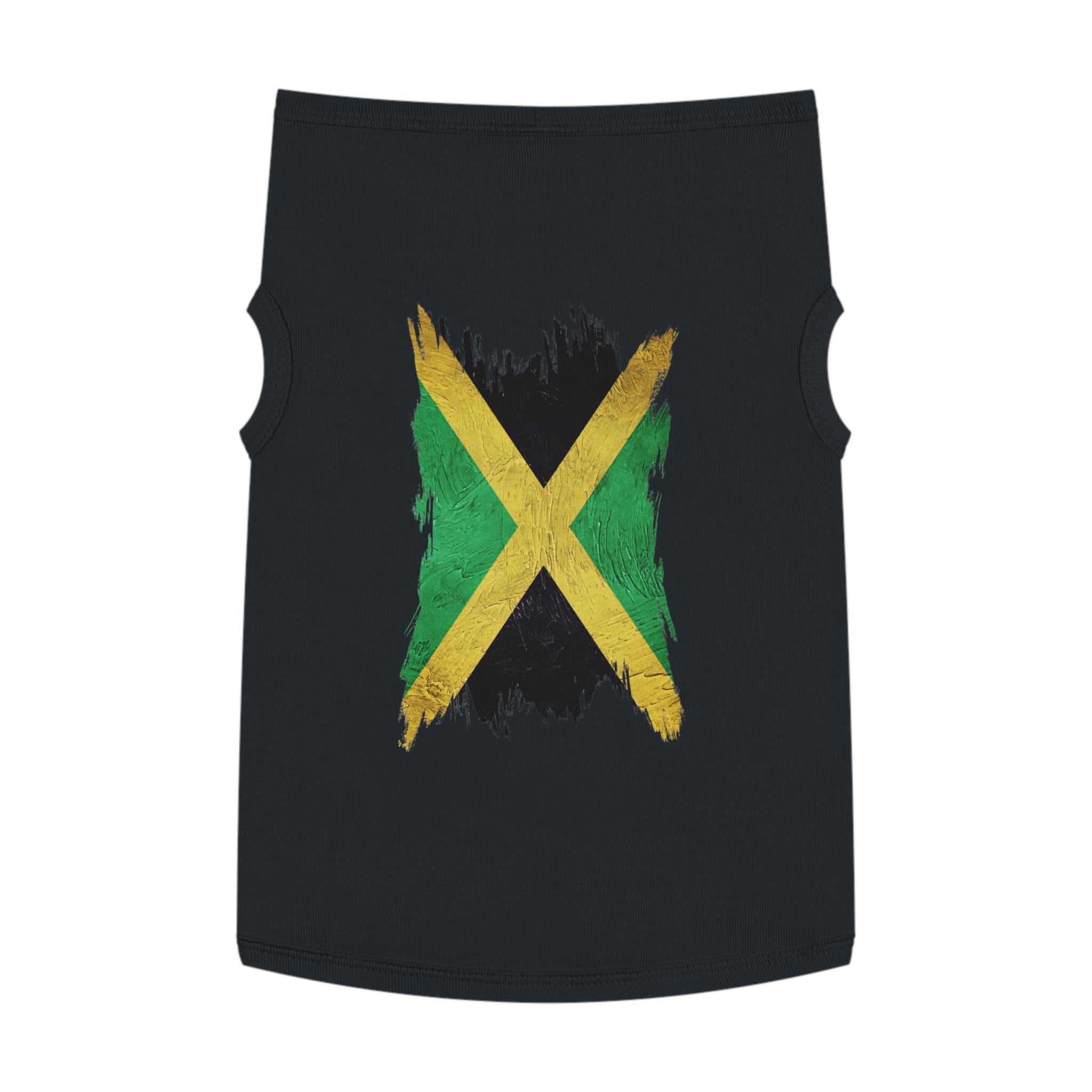 Jamaican Flag Pet Tank Top — Reggae Pride Dog Shirt