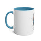 Cute Dog with Headphones Mug, Two-tone, 11oz - Conscience Garment