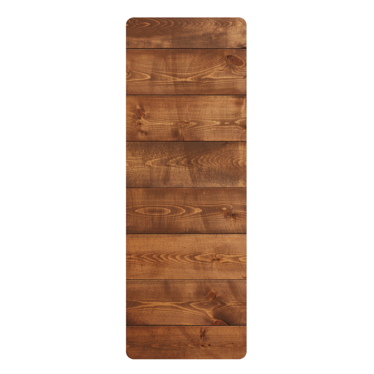 Wood Plank Rubber Yoga Mat — Non‑Slip Rustic Floor Print