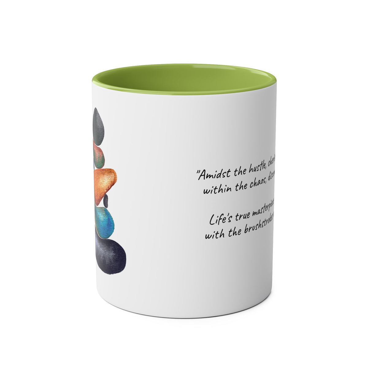 Find your Balance, Balancing Stones Coffee Mug - Conscience Garment