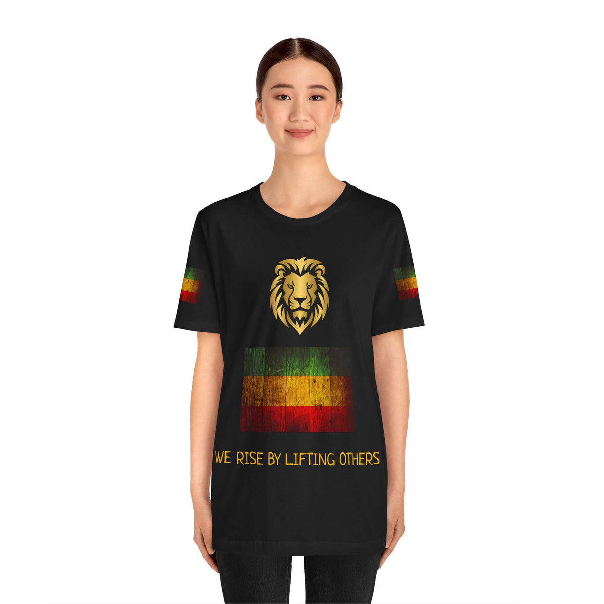 We rise by lifting others, Reggae Love Unisex T-shirt, Celebrate Unity, Peace, Culture, Music, Africa, Jamaica, Gift for Music Lovers, Festivals, and Holidays - Conscience Garment