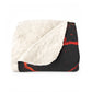 Lava Crackle Sherpa Blanket – Volcanic Noir Fleece Throw