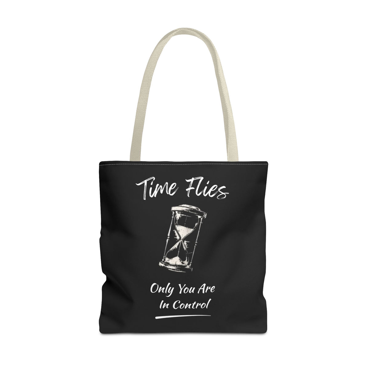 Time Flies Motivational Tote Bag