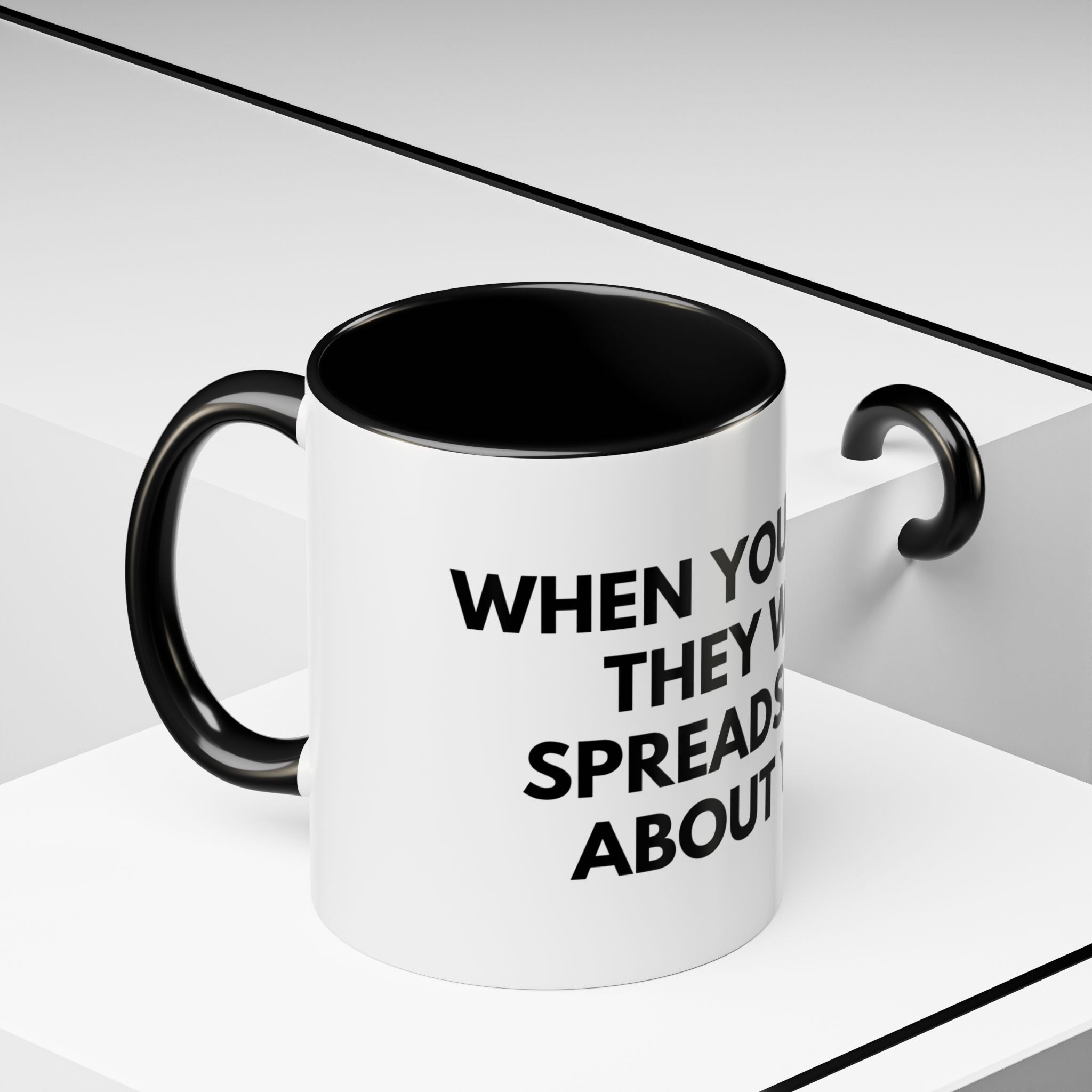 Funny Office Coffee Mug — “When You Excel They Will Spreadsheet About You” Accent Mug