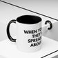Funny Office Coffee Mug — “When You Excel They Will Spreadsheet About You” Accent Mug