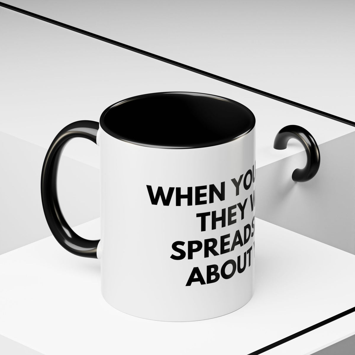 Funny Office Coffee Mug — “When You Excel They Will Spreadsheet About You” Accent Mug