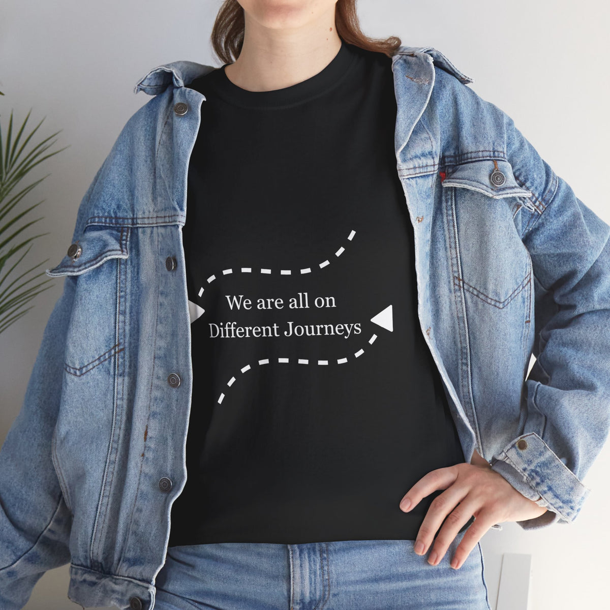 Inspirational Journey Tee, Motivational Cotton T-Shirt, Unisex Shirt, Gift for Friends, Casual Wear, Travel Lovers, Positive Vibes - Conscience Garment