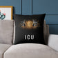Tiger Eyes 'ICU' Square Pillow – Bold Wildlife Accent Cushion