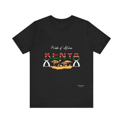 Pride of Africa Kenya T-Shirt | Unisex Short Sleeve Tee for Travelers and Culture Enthusiasts - Conscience Garment