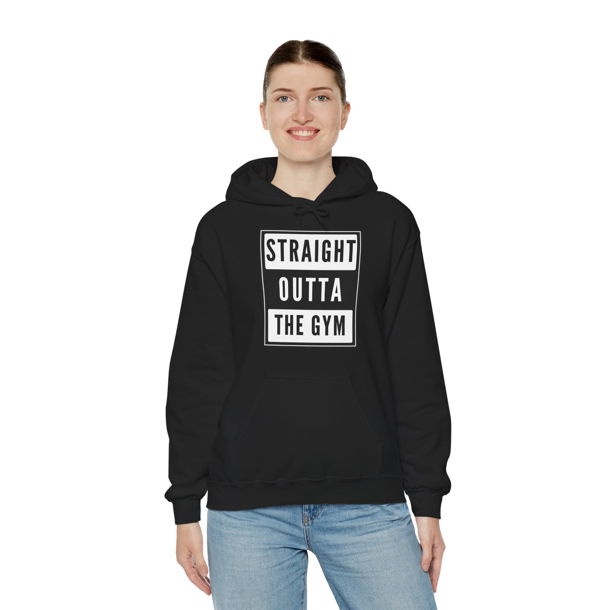 Straight Outta the Gym Hoodie — Workout Gym Hooded Sweatshirt