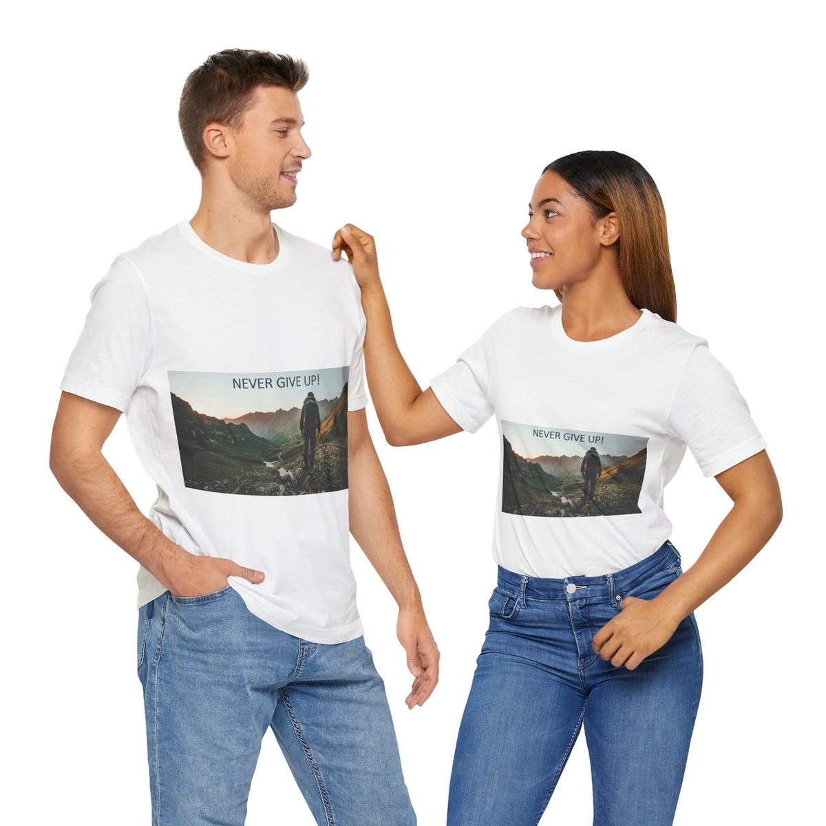Never Give Up T-shirt - Conscience Garment