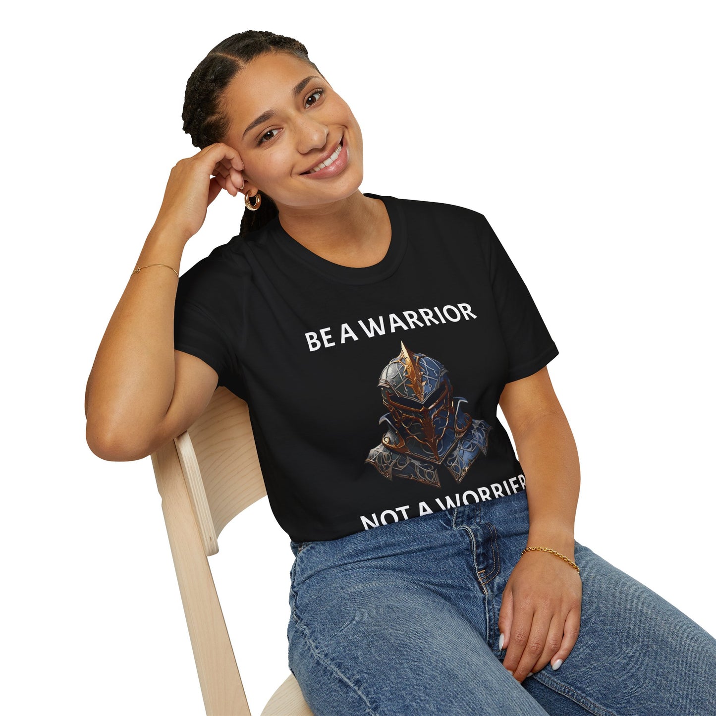 Be a Warrior T-Shirt — 'Be a Warrior, Not a Worrier' Motivational Tee