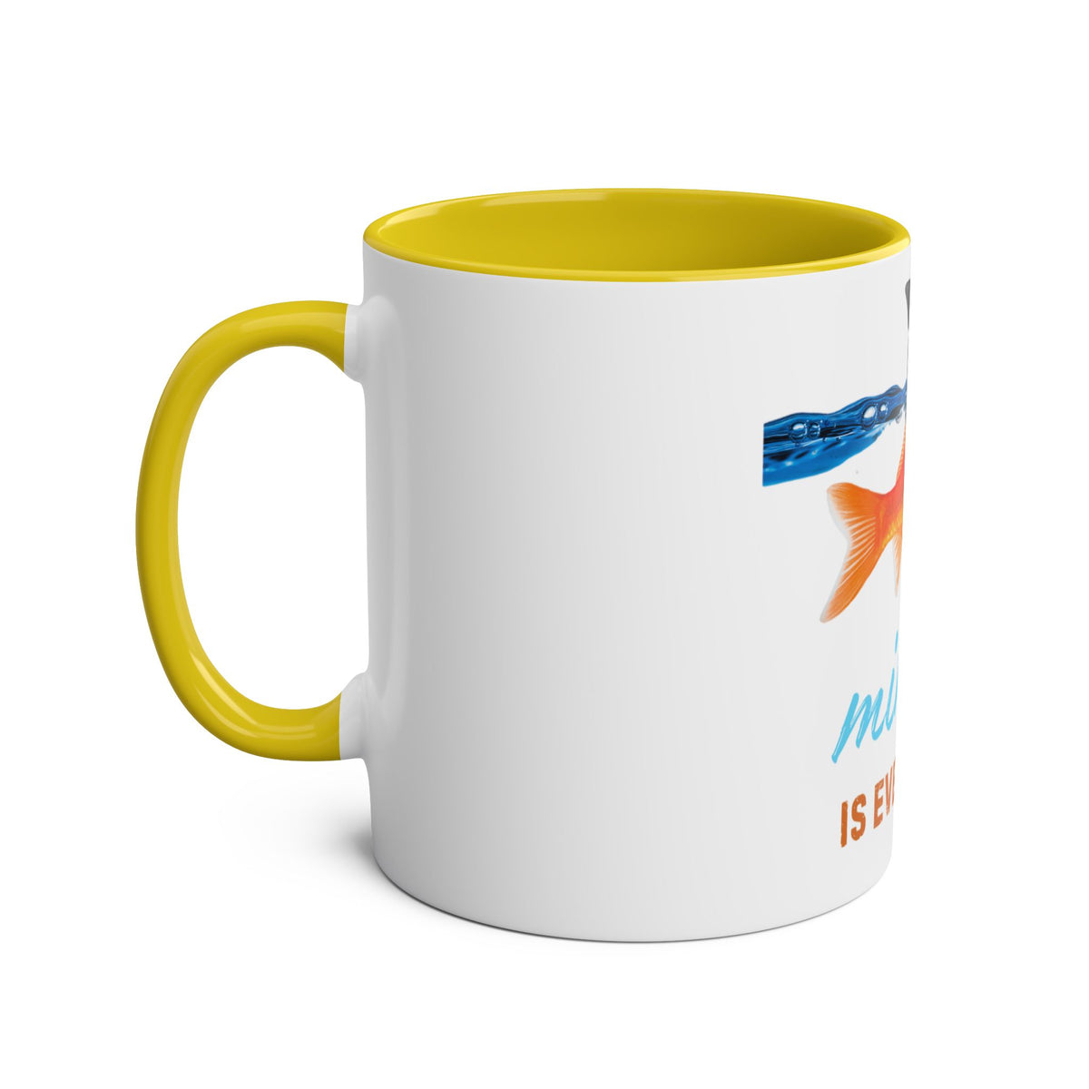 Mindset is Everything Two-Tone Coffee Mug, Birthday Gift, 7 Colors - Conscience Garment