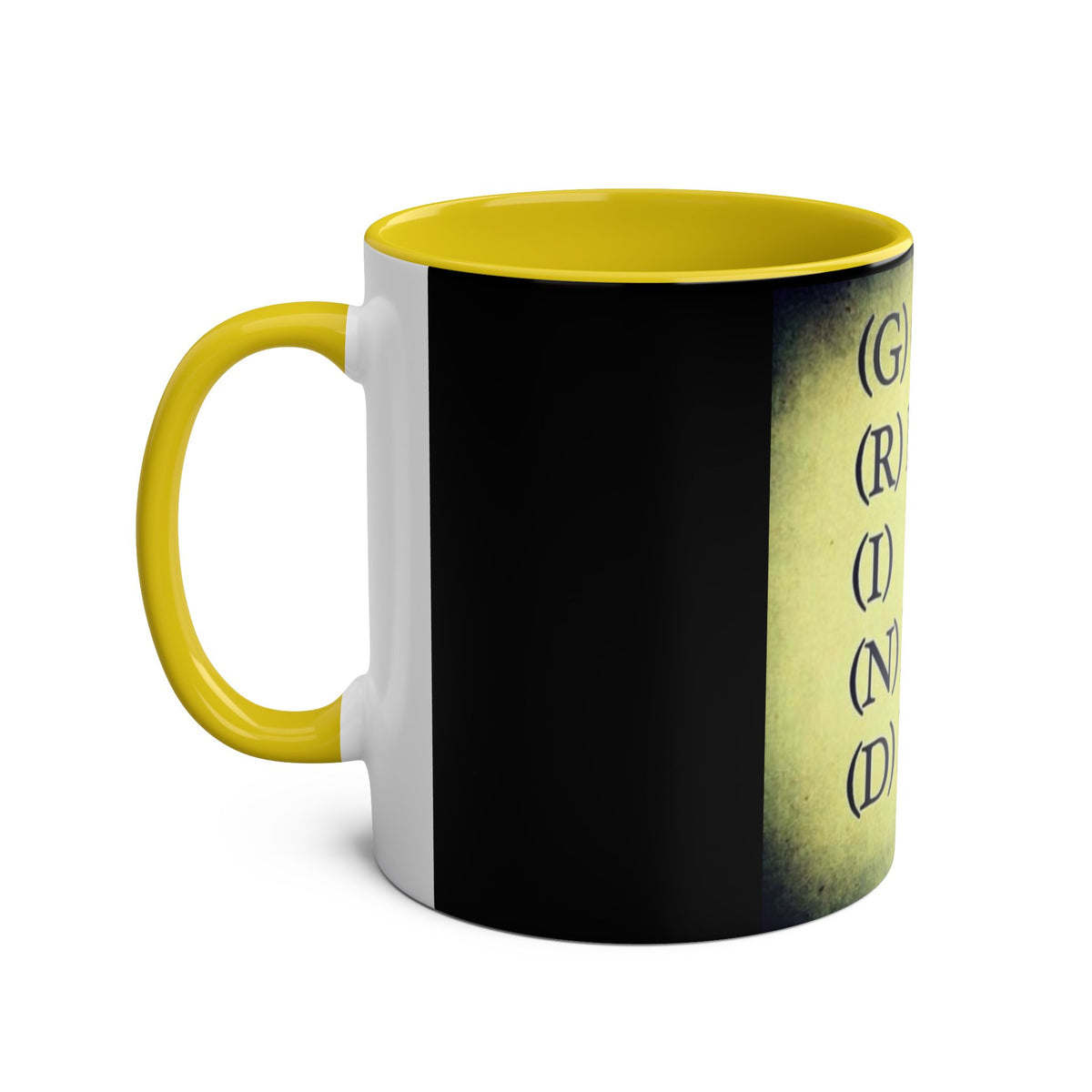 Coffee Mug with GRIND - Get Ready It's a New Day Design - Conscience Garment
