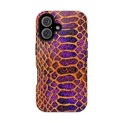 Purple-Gold Snake Skin Magnetic Impact Case
