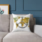 Peace Sign World Map Throw Pillow — Boho Travel Decorative Accent