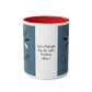 Motivational Two-Tone Mug - Be Different Design, 11oz