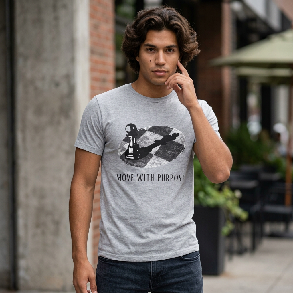 Chess Pawn 'Move With Purpose' T-Shirt