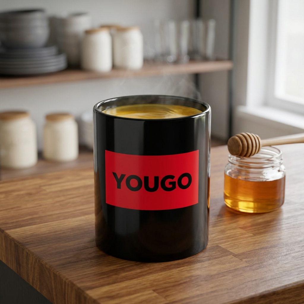 YOU GO Red Block Black Mug — Motivational Coffee Cup (11oz & 15oz)