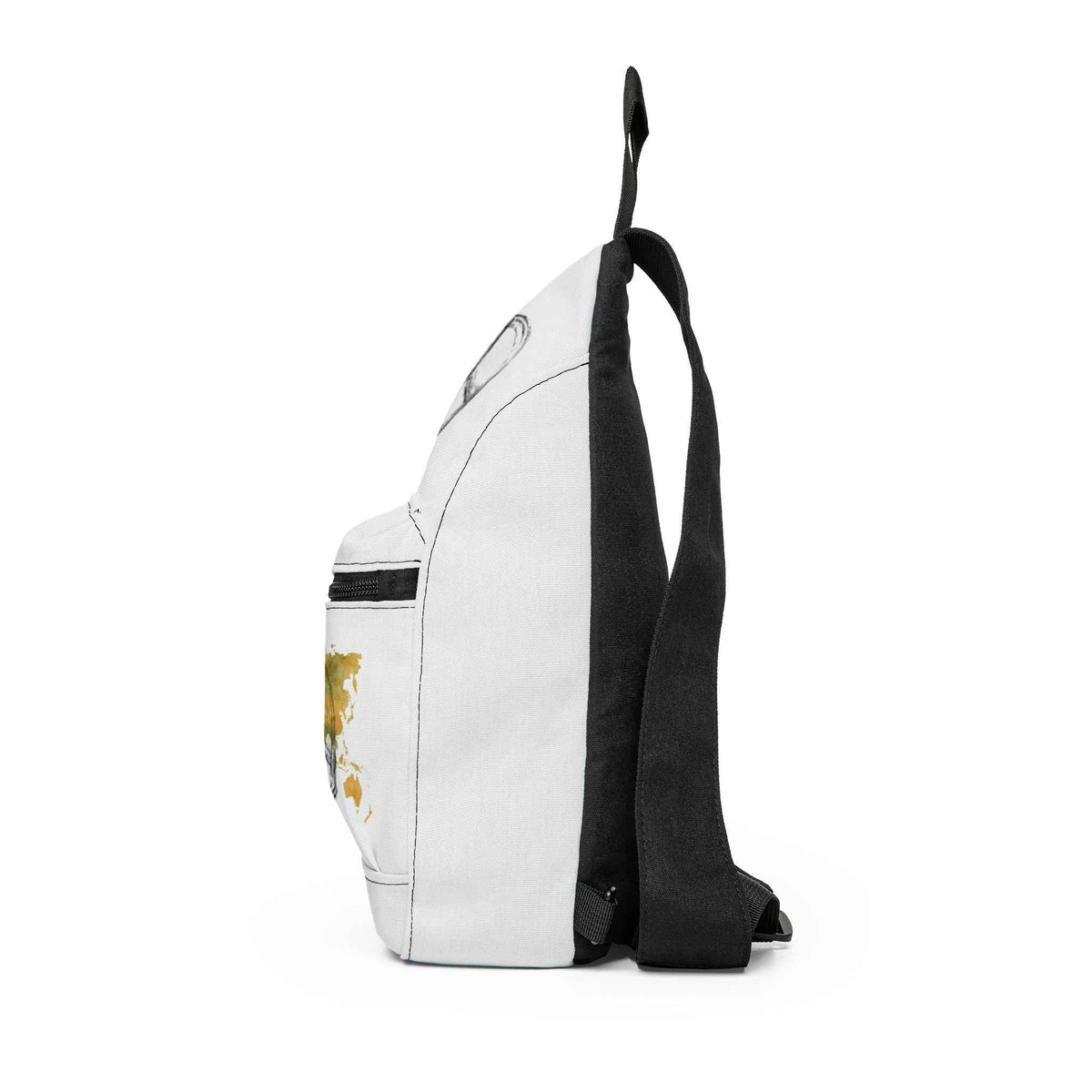Peace Globe Sling Bag — Earthy Watercolor Peace Sign Crossbody
