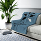 Be Different Sherpa Fleece Blanket — Inspirational Fish Design, Cozy Throw for Gifts & Home