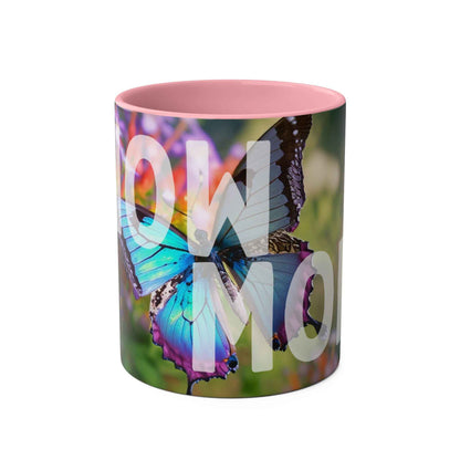 Wow Mom Coffee Mug, Two-Tone, 11oz
